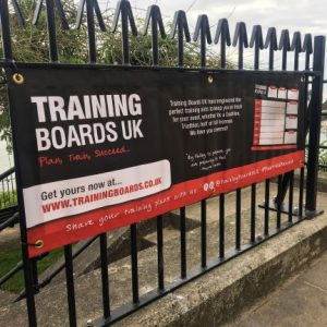 Training Boards UK - PVC Banner on fence in Tenby